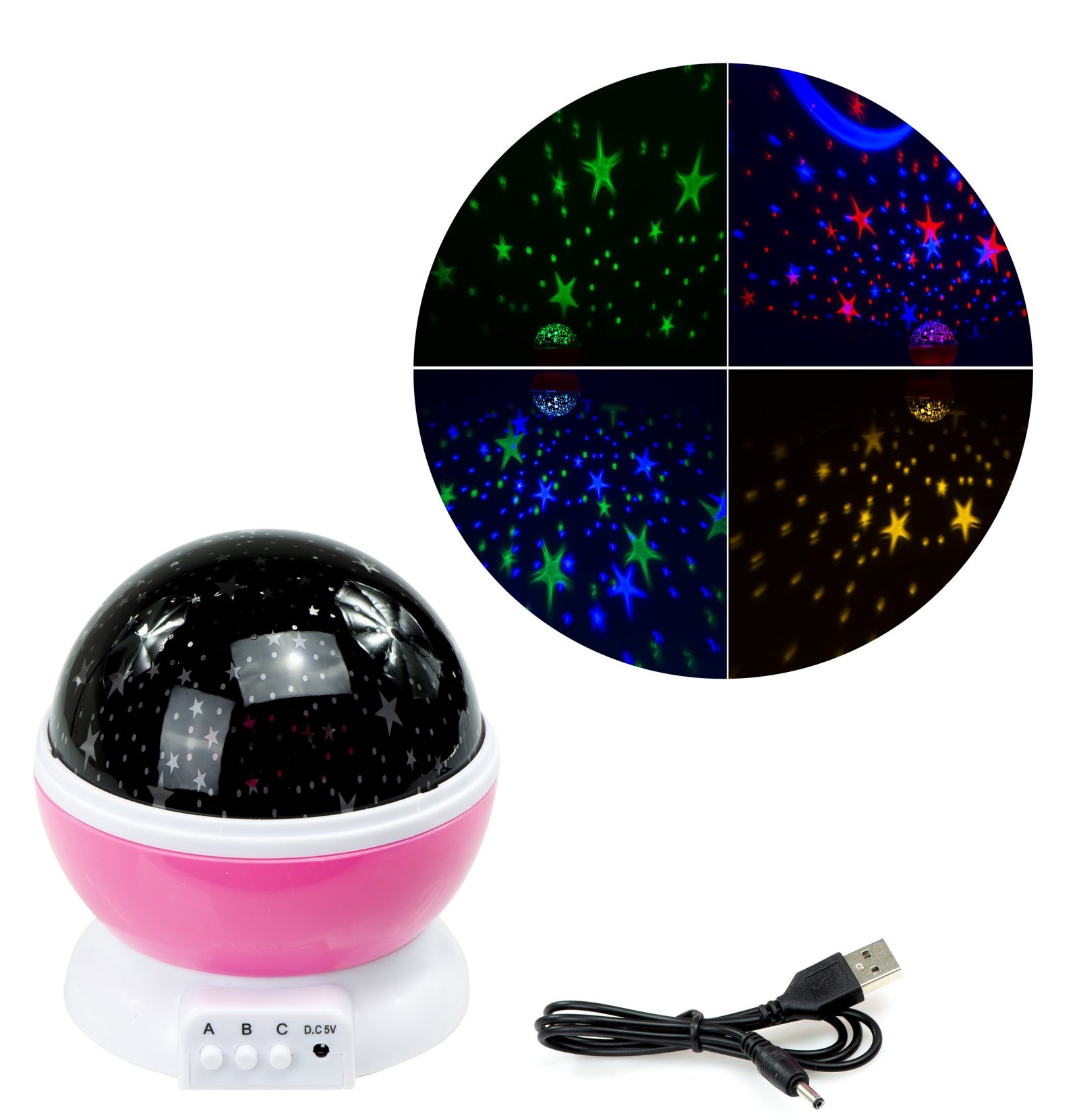 proiector led cu alimentare usb, model "galaxy stars" cu 9 moduri de afisare 8 Proiector LED cu alimentare USB, model "Galaxy Stars" cu 9 moduri de afisare - imagine 8