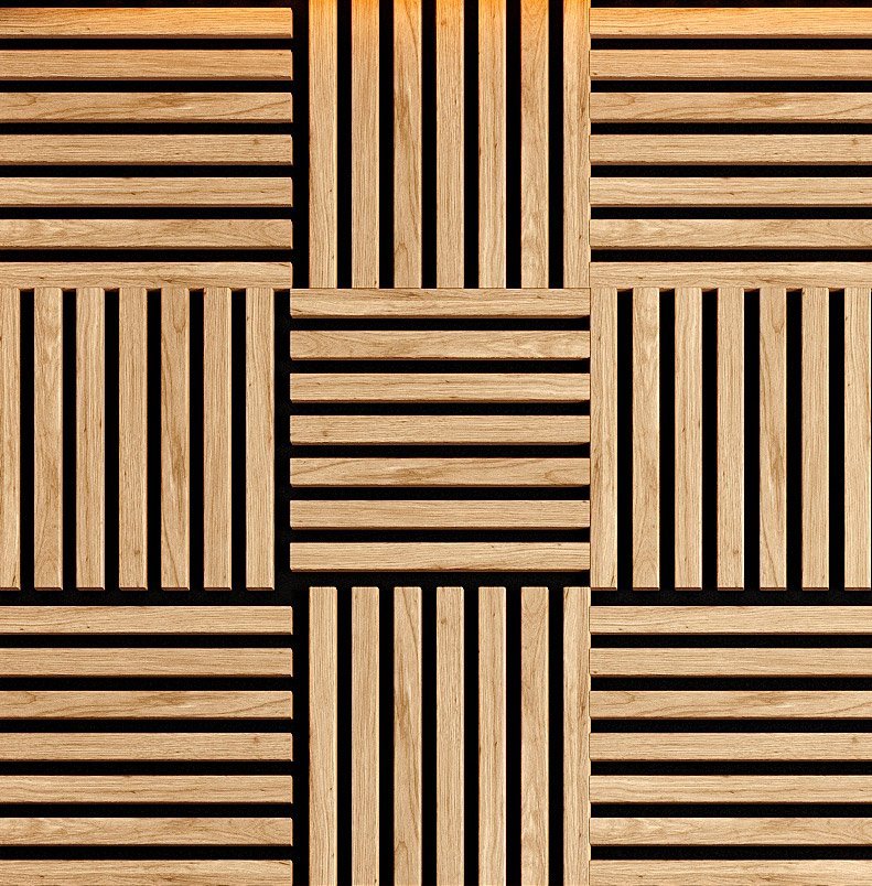 Modul riflaj MDF decorativ LDA PREMIUM de tip panou acustic, Stejar Saragossa, 30x30 cm 1 Modul riflaj MDF decorativ LDA PREMIUM de tip panou acustic, Stejar Saragossa, 30x30 cm