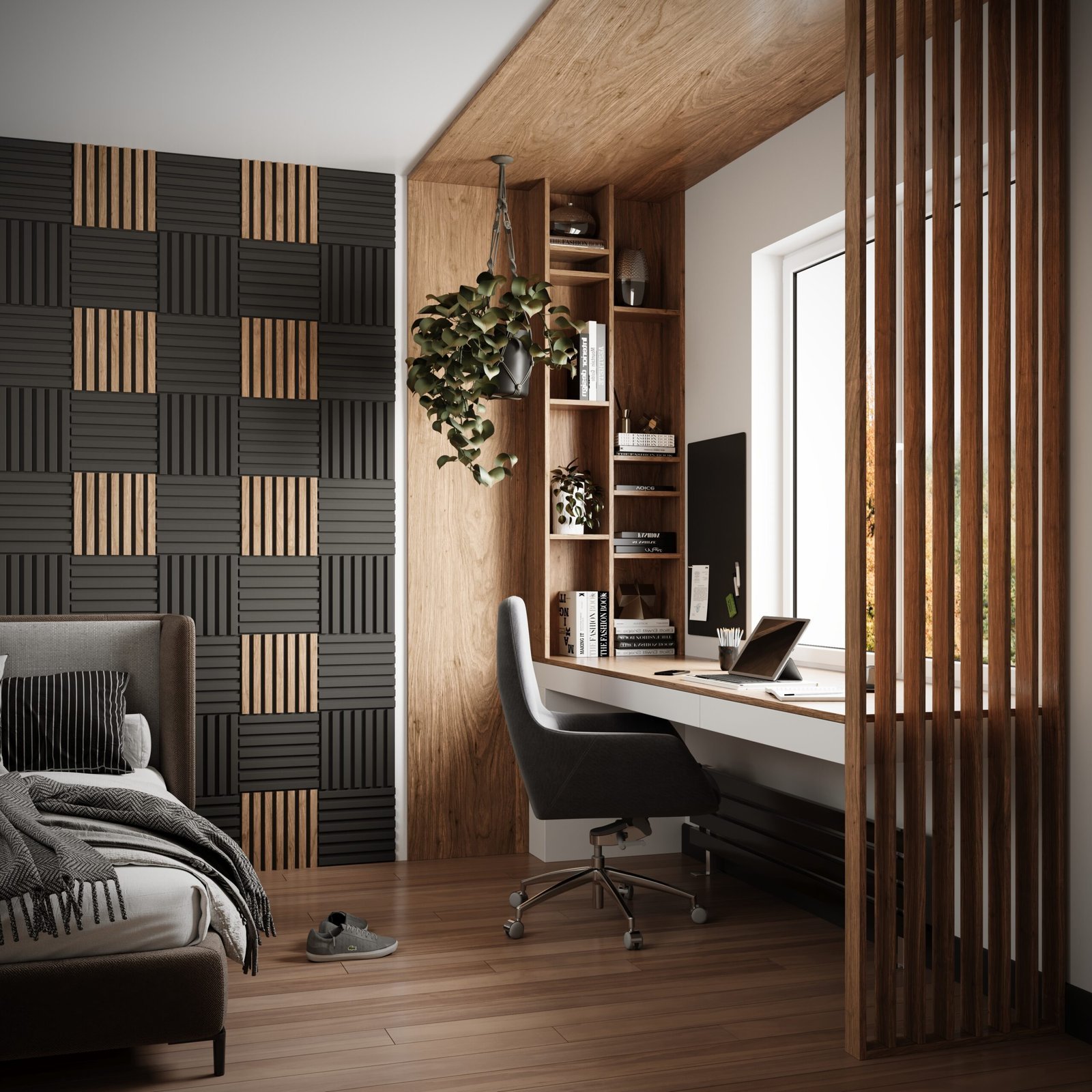 Modul riflaj MDF decorativ LDA PREMIUM de tip panou acustic, Stejar Saragossa, 30x30 cm 3 Modul riflaj MDF decorativ LDA PREMIUM de tip panou acustic, Stejar Saragossa, 30x30 cm - imagine 3