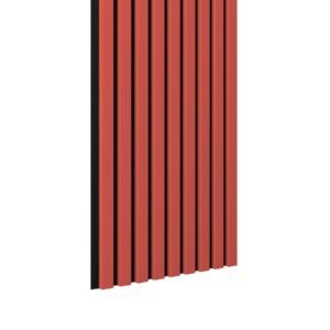 Riflaj MDF decorativ LDA PREMIUM de tip Panou Acustic, Coral, 260×40 cm