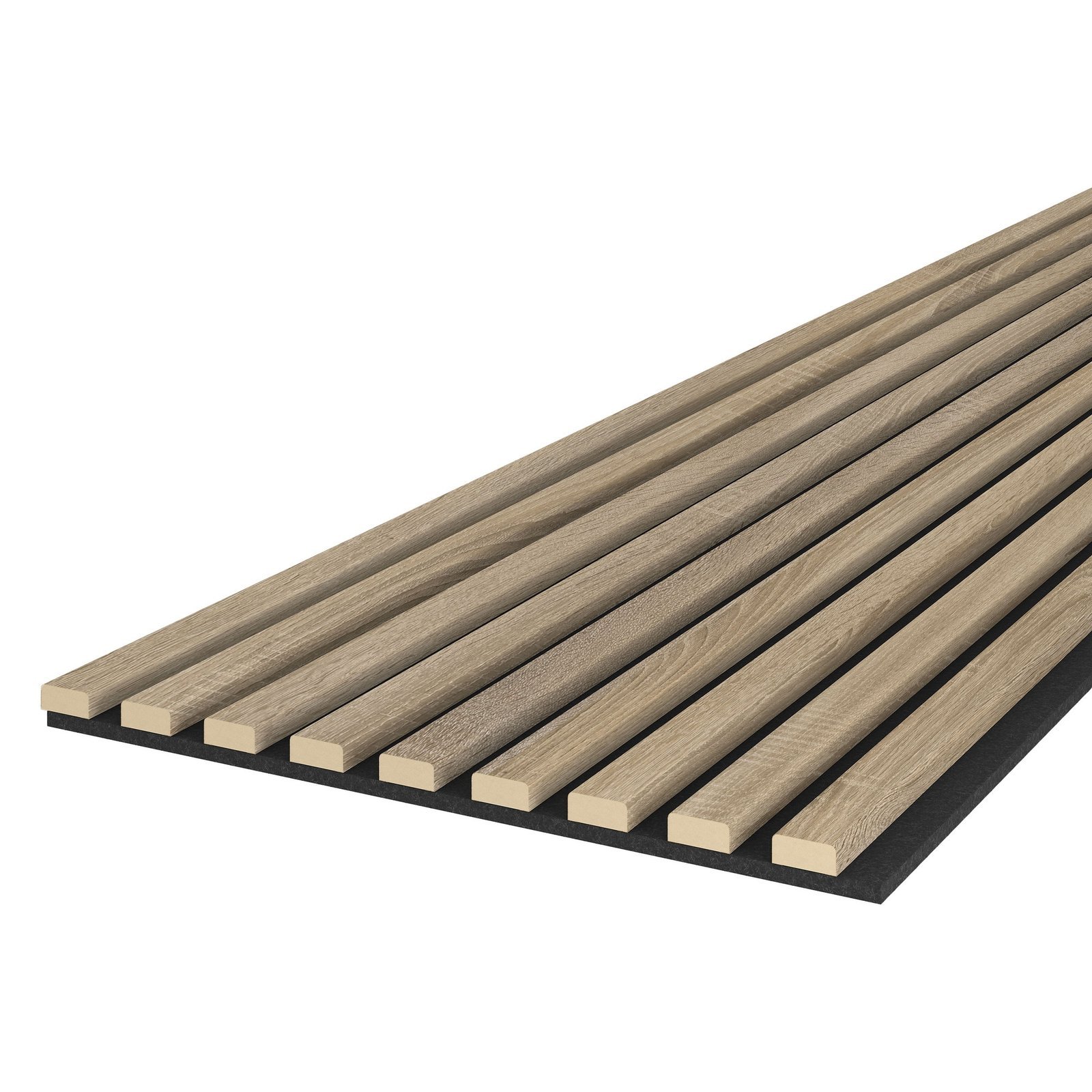 Riflaj MDF decorativ LDA PREMIUM de tip Panou Acustic, Stejar Sonoma, 260x40 cm 2 Riflaj MDF decorativ LDA PREMIUM de tip Panou Acustic, Stejar Sonoma, 260x40 cm - imagine 2