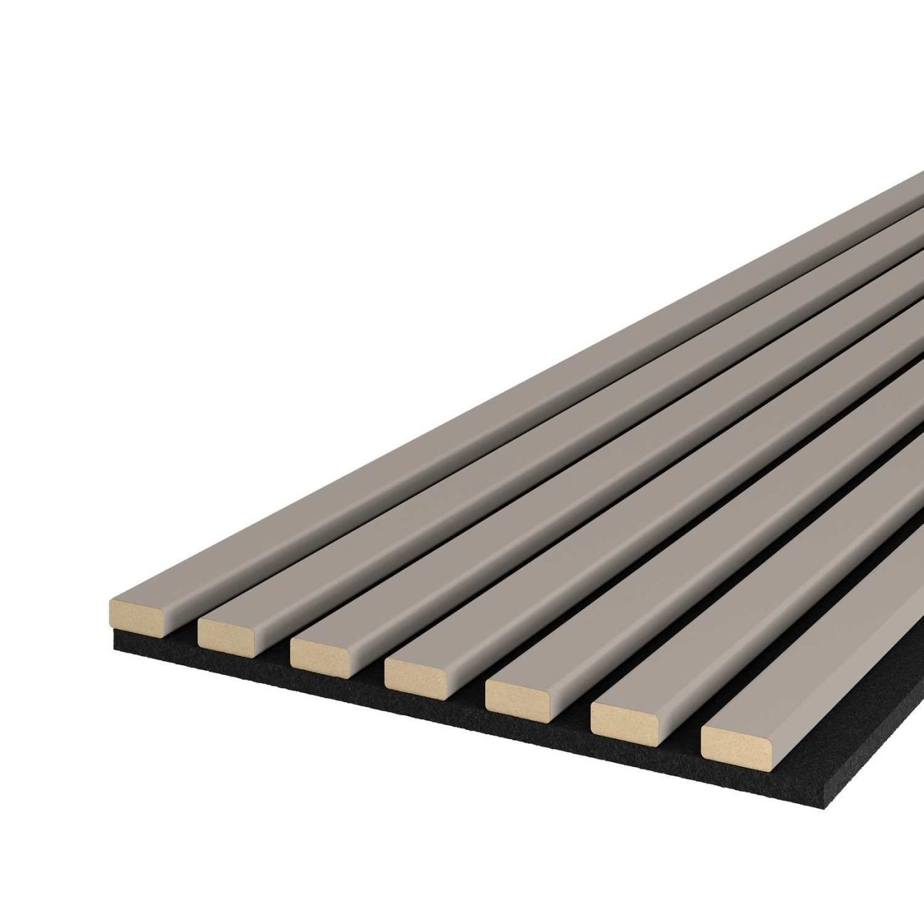 Riflaj MDF decorativ LDA PREMIUM de tip Panou Acustic, Gri Nisip, 260x40 cm 3 Riflaj MDF decorativ LDA PREMIUM de tip Panou Acustic, Gri Nisip, 260x40 cm - imagine 3