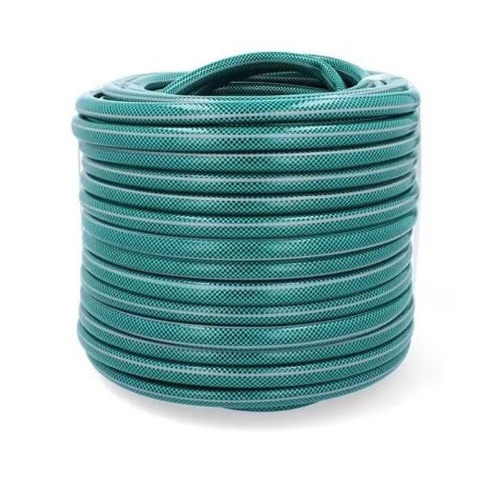 Furtun gradina armat Premium, 3/4" diametru, 30 m, protectie UV, 8 bar presiune, 4 straturi, verde