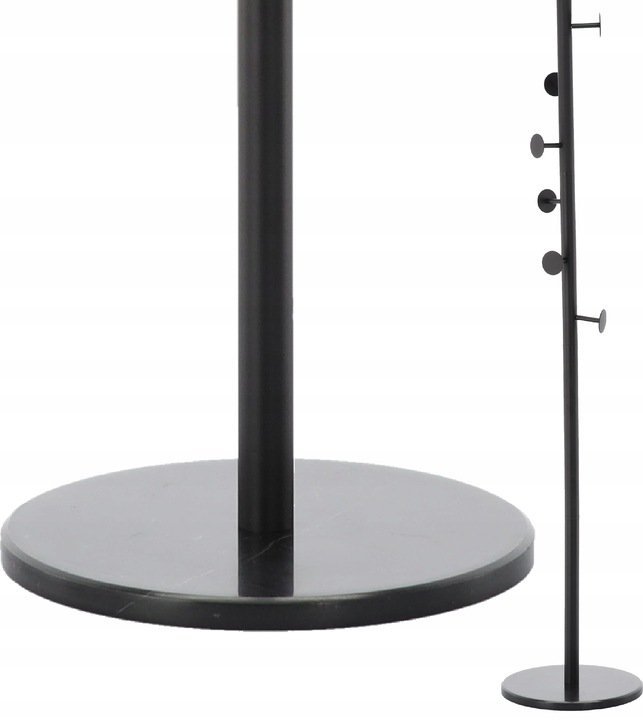 cuier hol metalic 174 cm, design minimalist, negru 4 Cuier hol metalic 174 cm, design minimalist, negru - imagine 4