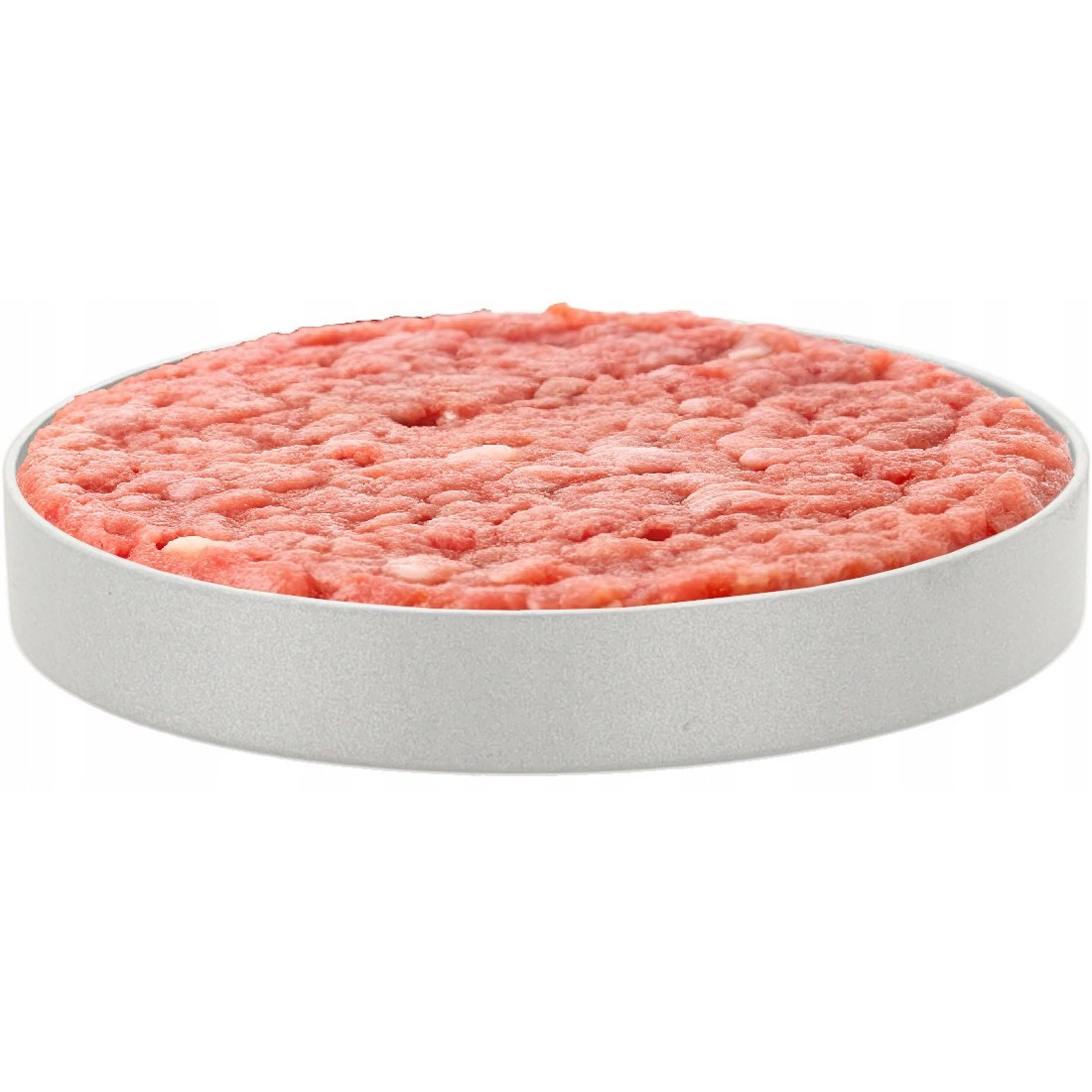 Presa pentru burgeri din aluminiu cu maner din lemn, 12x7 cm, gri 3 Presa pentru burgeri din aluminiu cu maner din lemn, 12x7 cm, gri - imagine 3