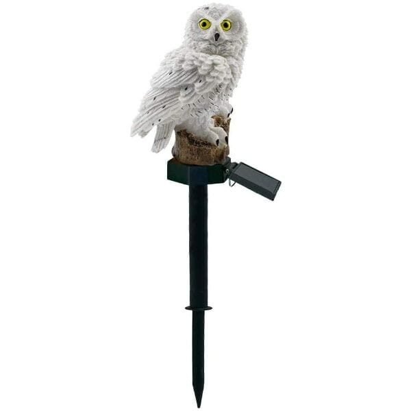 Lampa Solara LED, Model Bufnita Alba IP 67, 43 cm