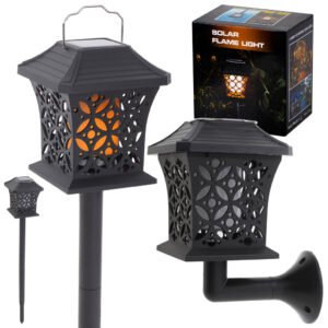 Lampa solara de exterior „COMBO” cu 12 LED-uri cu posibilitate de montaj la sol sau pe perete