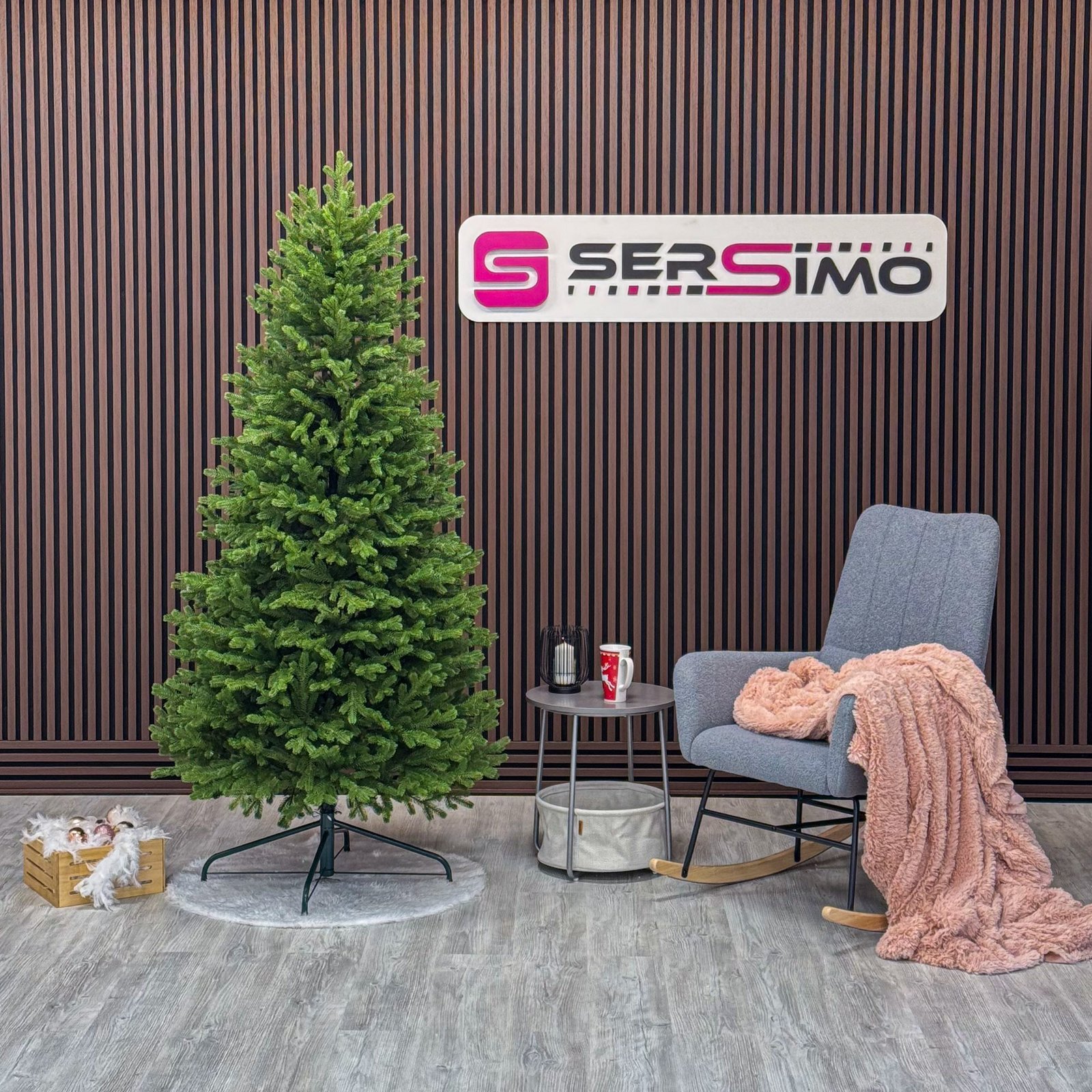 brad artificial sersimo, alindra elite, verde, integral 3d, 210 cm 2 Brad artificial Sersimo, Alindra Elite, verde, integral 3D, 210 cm - imagine 2