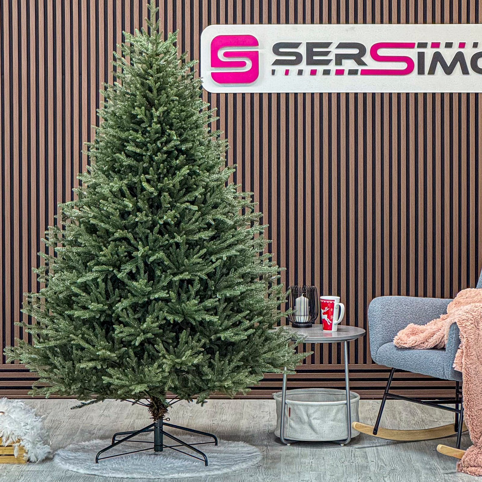Brad artificial Sersimo, Ayenna Elite, verde, integral 3D, 200 cm 1 Brad artificial Sersimo, Ayenna Elite, verde, integral 3D, 200 cm