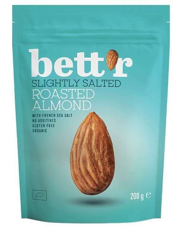 Migdale prajite si sarate bio 200g Bettr