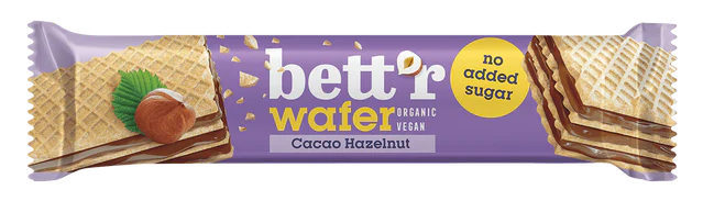 Napolitana cu crema de alune de padure si cacao indulcita cu eritritol bio 30g Bettr