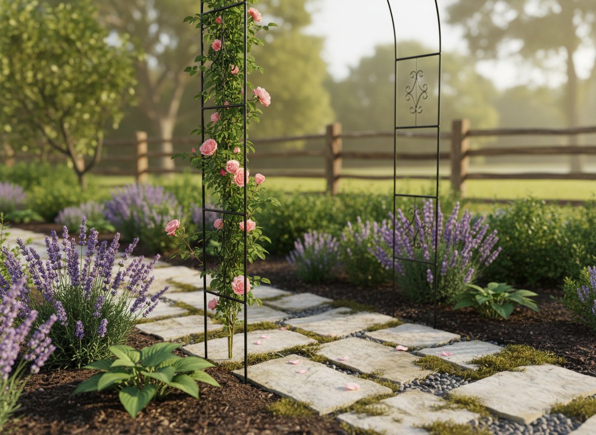 pergola gradina decorativa pentru plante cataratoare cu ancore, structura otel, 140x38x240 cm, verde 2 Pergola gradina decorativa pentru plante cataratoare cu ancore, structura otel, 140x38x240 cm, verde - imagine 2