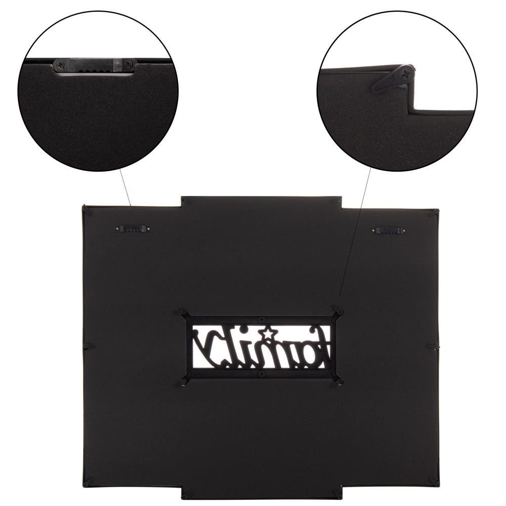 Rama foto de perete, colaj de 6 fotografii, 36x42cm, negru 4 Rama foto de perete, colaj de 6 fotografii, 36x42cm, negru - imagine 4