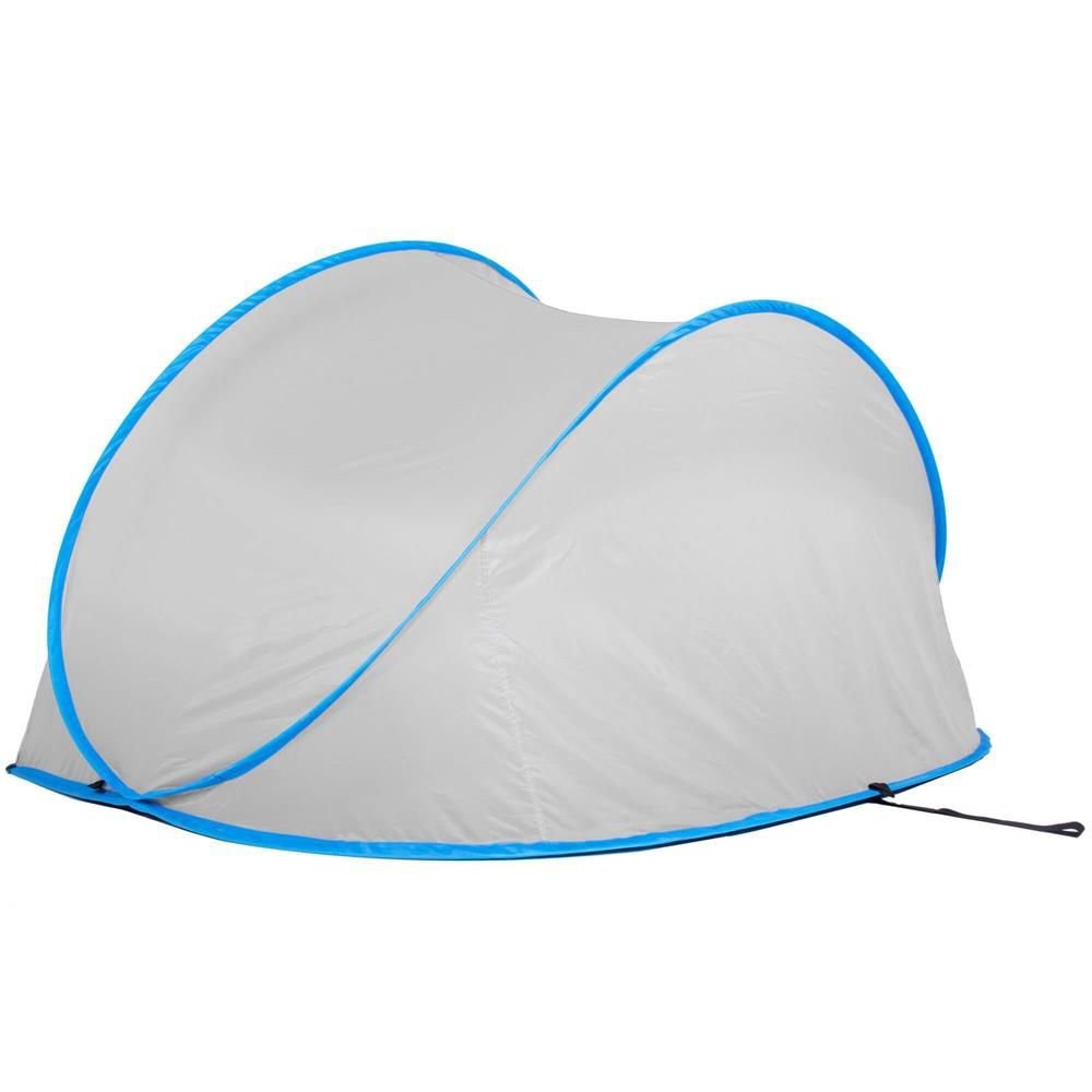 cort plaja si picnic semi-deschis sersimo, protectie uv, 200x120x110cm, gri 2 Cort plaja si picnic semi-deschis Sersimo, protectie UV, 200x120x110cm, gri - imagine 2