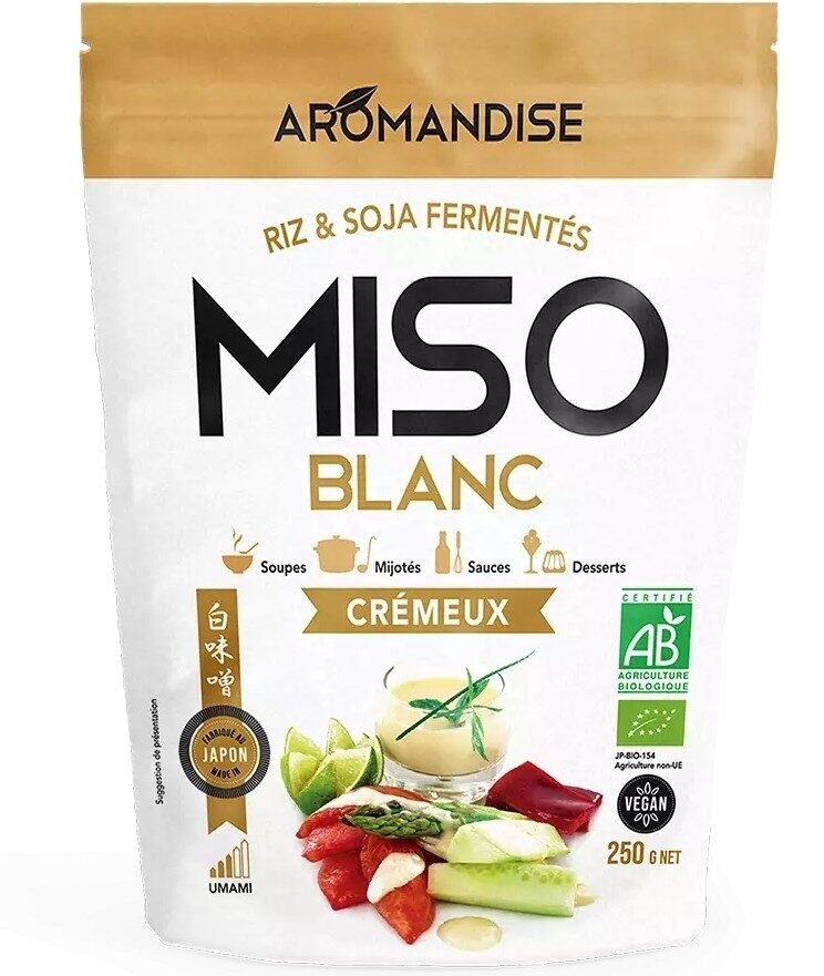 Pasta miso alba, cremoasa, bio, 250g, Aromandise
