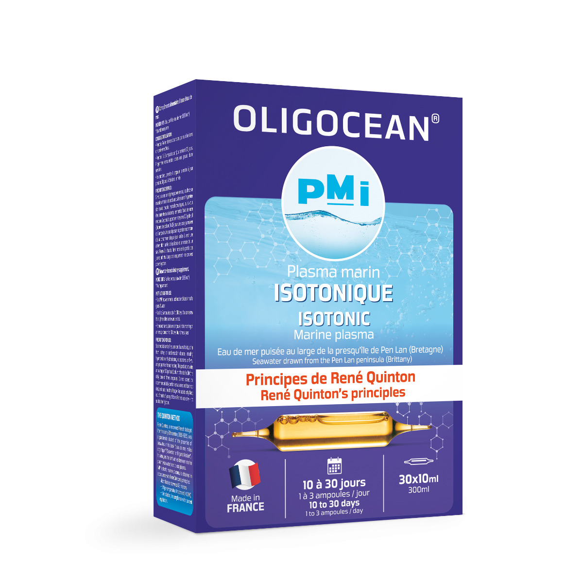 Plasma Marina Izotonic Oligocean – Metoda Quinton, 30 fiole x 10ml, 300ml, Oligocean