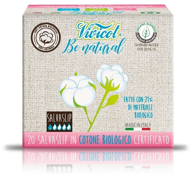 Protej slip ultra subtire din bumbac bio, hipoalergenic (20 buc) - VIVICOT Be Natural