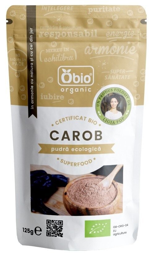 Pudra de carob (roscove) bio 125g OBIO