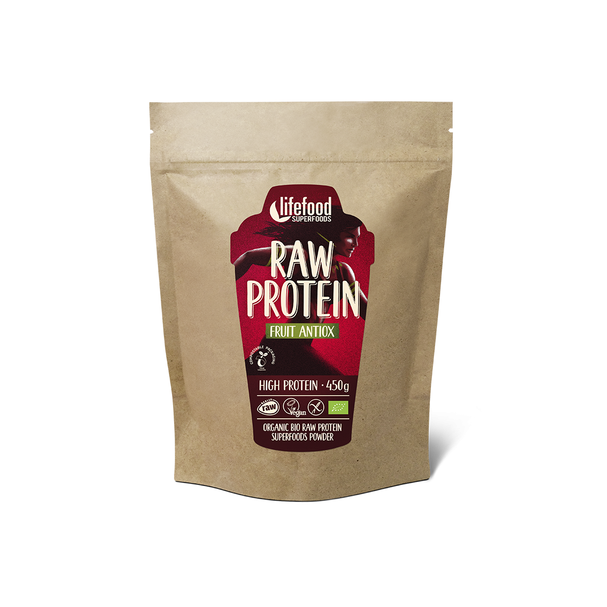 Pudra proteica Fruit Antiox Superfood raw eco 450g Lifefood