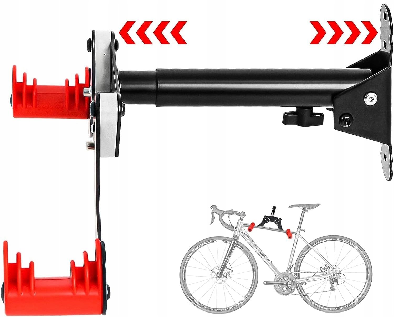 Suport biciclete pliabil pentru perete, metal, 45x36x20 cm 6 Suport biciclete pliabil pentru perete, metal, 45x36x20 cm - imagine 6