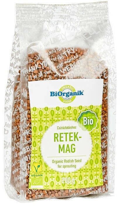 Ridiche seminte pentru germinat bio 200g Biorganik