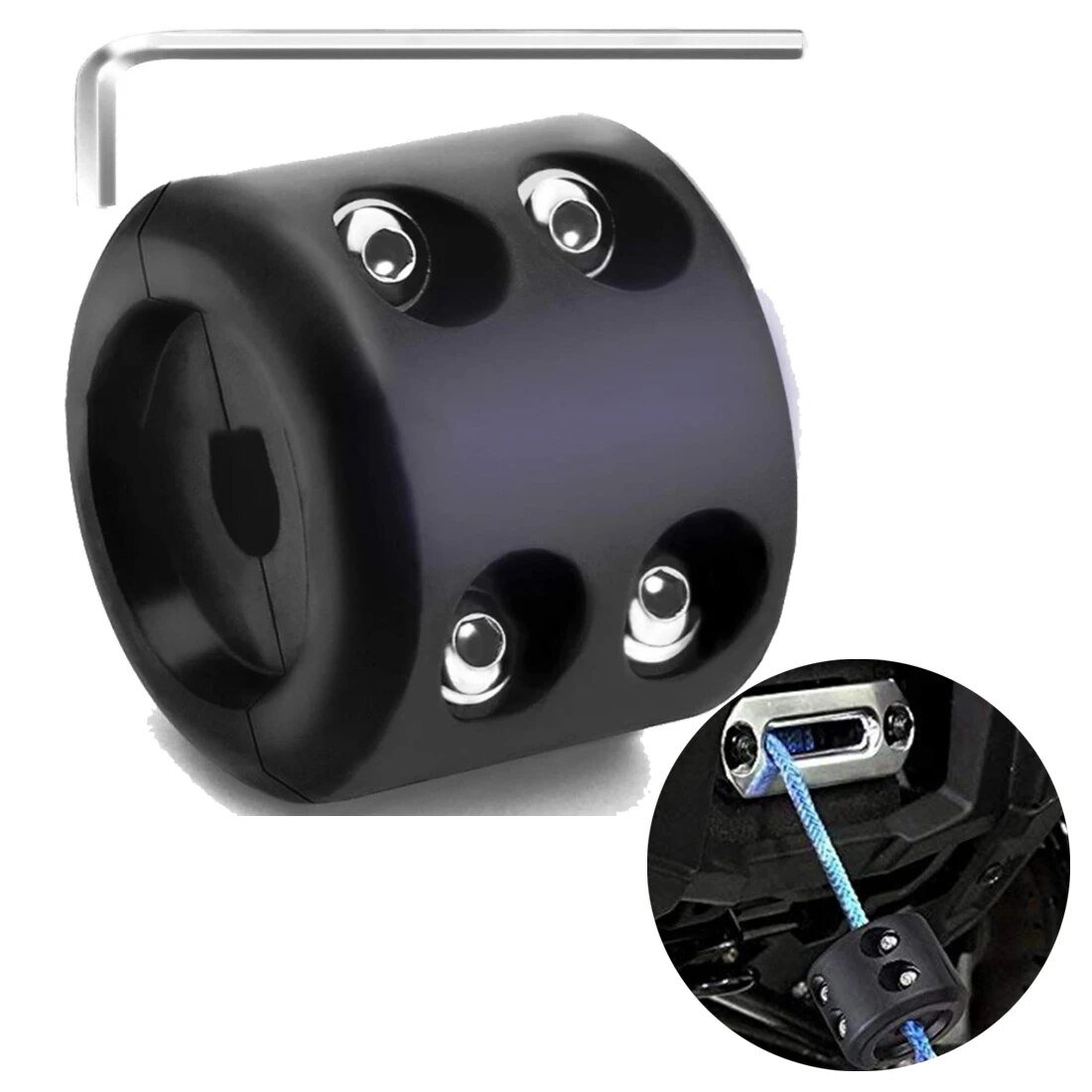 opritor din cauciuc pentru cablu troliu atv, ssv, utv, off-road 3 Opritor din cauciuc pentru cablu troliu ATV, SSV, UTV, Off-Road - imagine 3