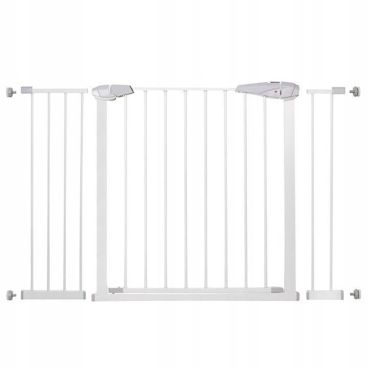 Poarta de siguranta Safety Gate pentru scari, ajustabila 118-127 cm, din otel, alba