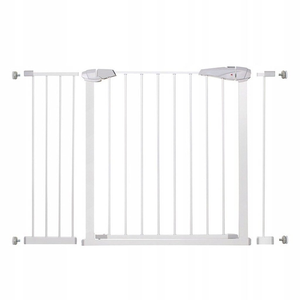 Poarta de siguranta Safety Gate pentru scari, ajustabila 111-120 cm, din otel, alba