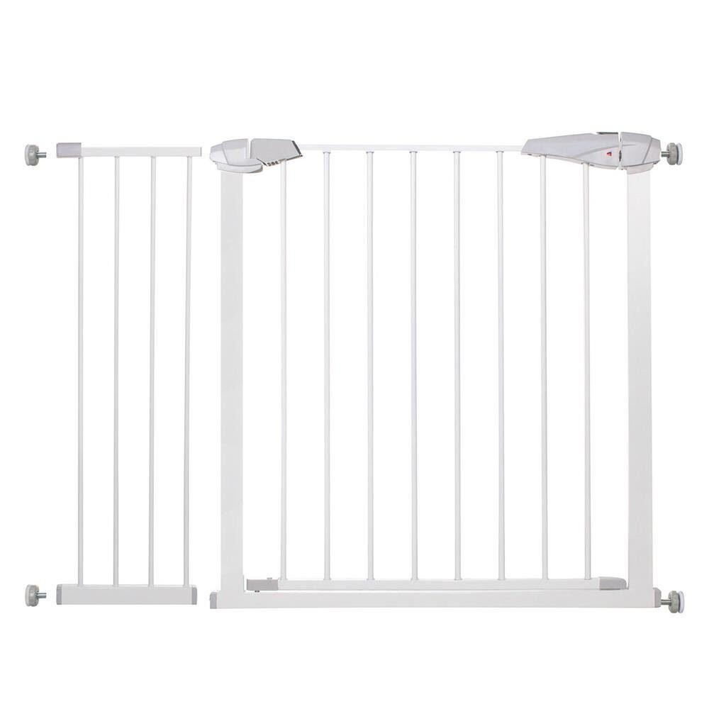 Poarta de siguranta Safety Gate pentru scari, ajustabila 104-113 cm, din otel, alba