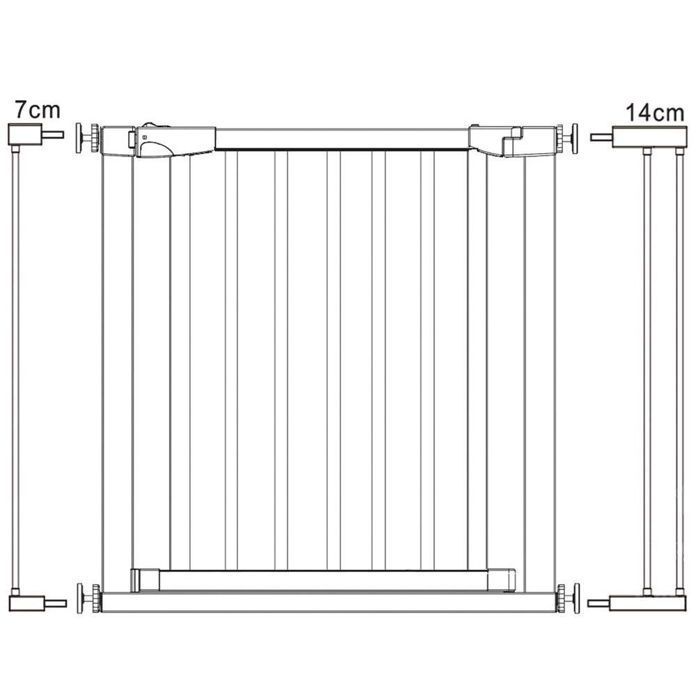 poarta de siguranta safety gate pentru scari, ajustabila, din lemn cu structura otel, 96-103cm, negru maro 2 Poarta de siguranta Safety Gate pentru scari, ajustabila, din lemn cu structura otel, 96-103cm, negru maro - imagine 2