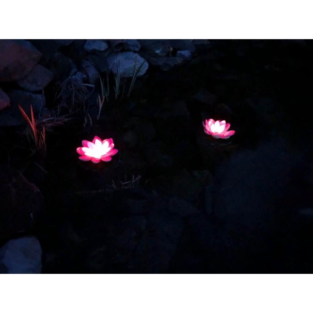 lampa solara led de gradina, plutitoare pe apa, floare de nufar roz, 18x18x6cm 4 Lampa solara LED de gradina, plutitoare pe apa, floare de nufar roz, 18x18x6cm - imagine 4