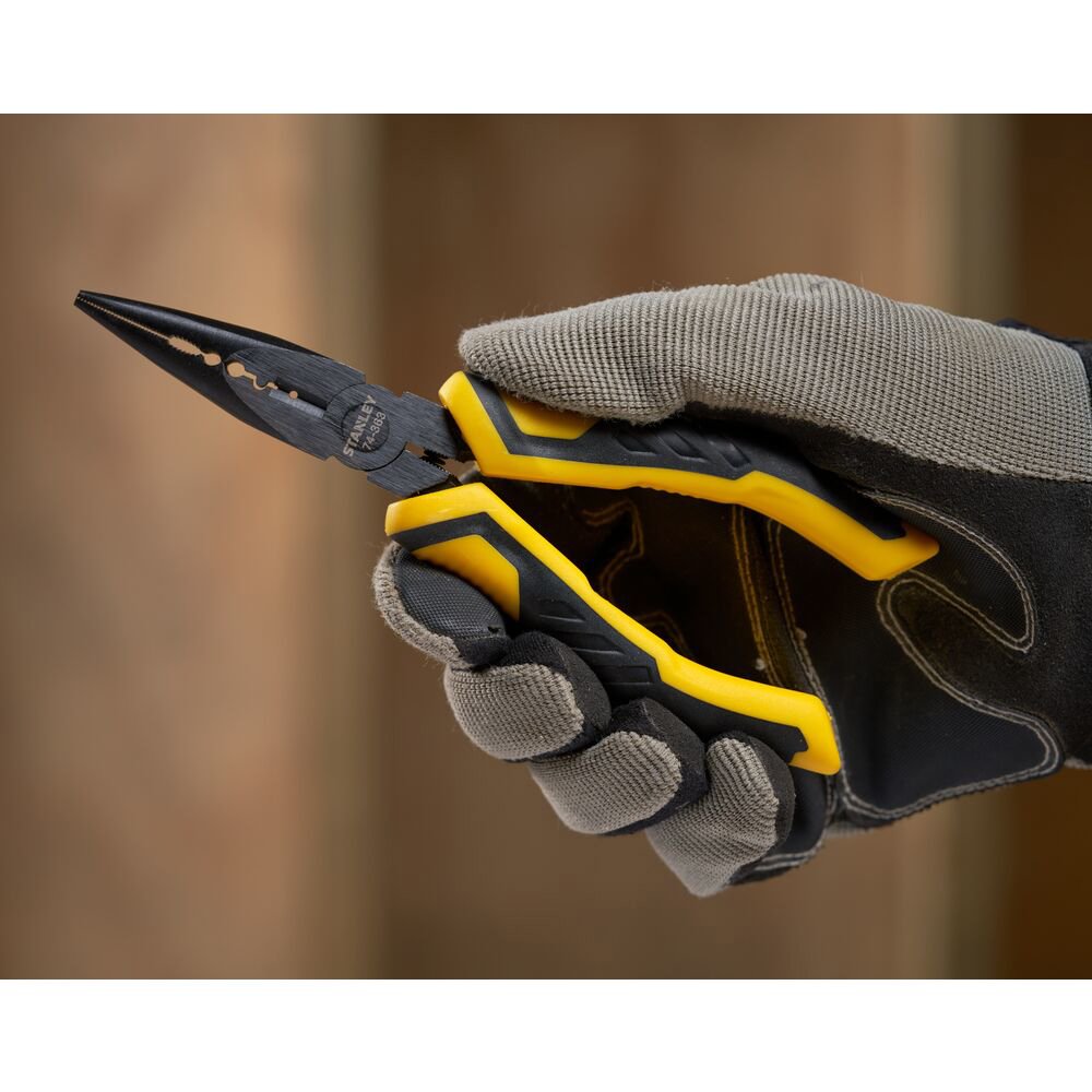 stanley stht0-74364, cleste dynagrip combinat, cu varf lung, 200 mm, blister 4 Stanley STHT0-74364, cleste dynagrip combinat, cu varf lung, 200 mm, blister - imagine 4