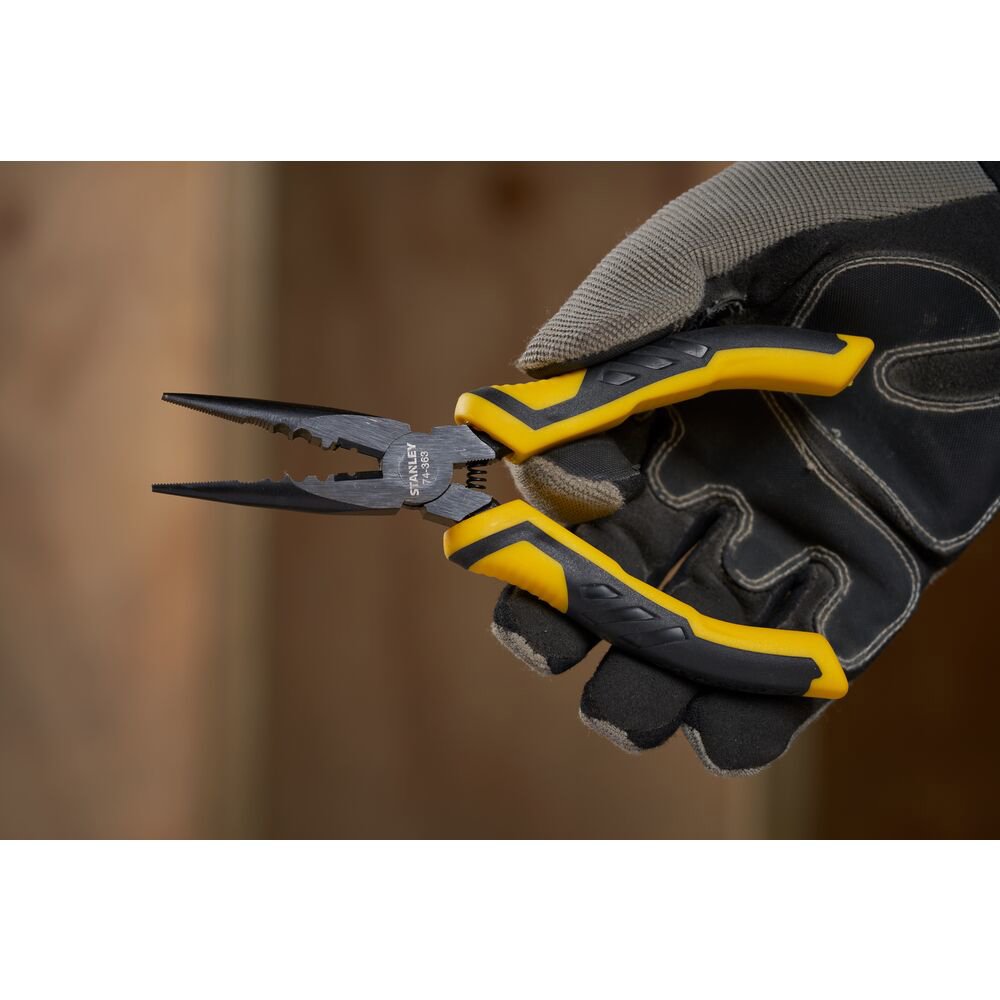 stanley stht0-74364, cleste dynagrip combinat, cu varf lung, 200 mm, blister 5 Stanley STHT0-74364, cleste dynagrip combinat, cu varf lung, 200 mm, blister - imagine 5