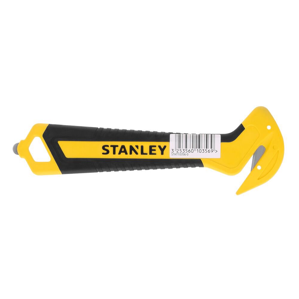 stanley stht10356-0, cutter pentru carton cu maner cauciucat, lama tip carlig 4 Stanley STHT10356-0, Cutter pentru carton cu maner cauciucat, lama tip carlig - imagine 4