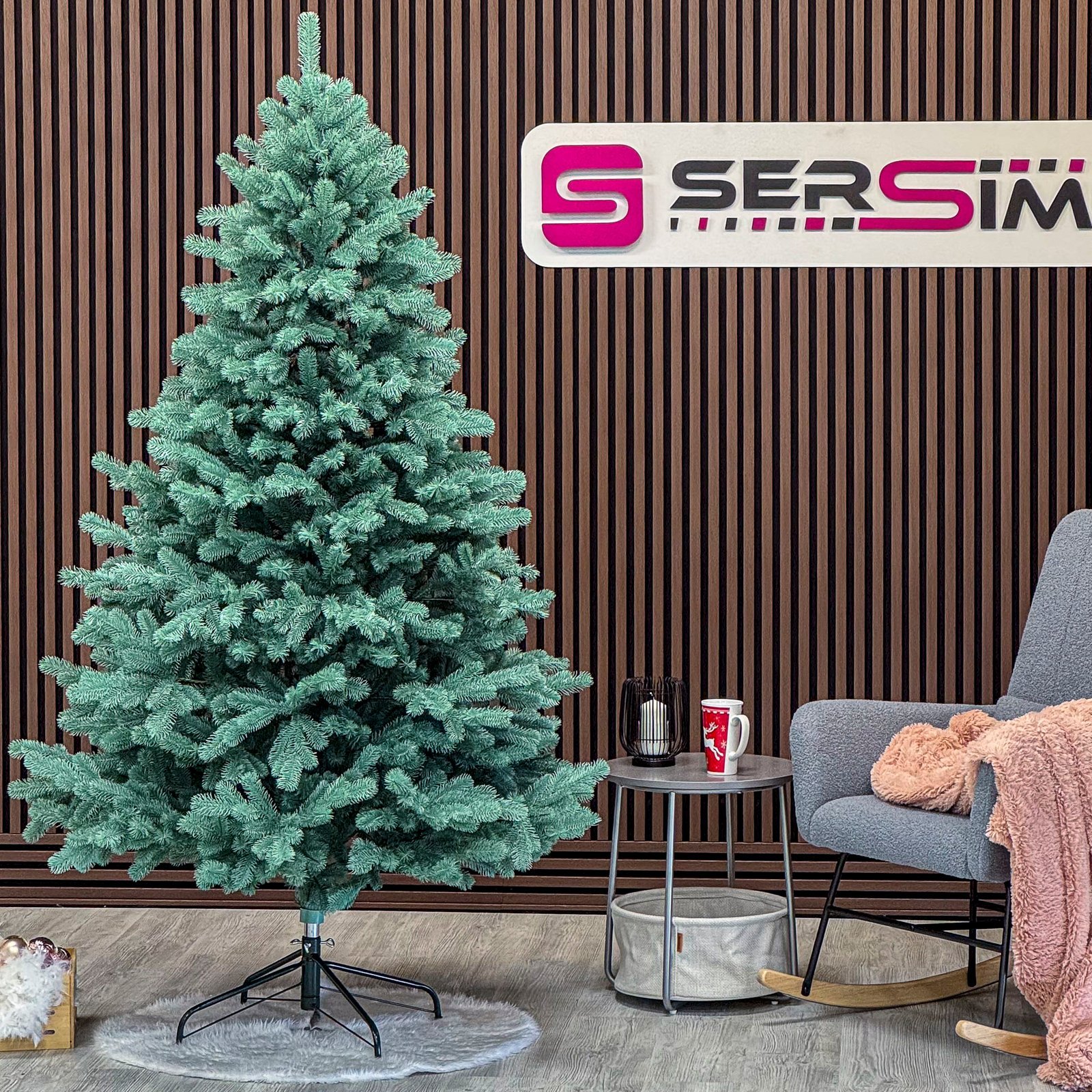 Brad artificial Christmas Deluxe by Sersimo, Kovalivka Select argintiu, integral 3D, 210 cm 3 Brad artificial Christmas Deluxe by Sersimo, Kovalivka Select argintiu, integral 3D, 210 cm - imagine 3