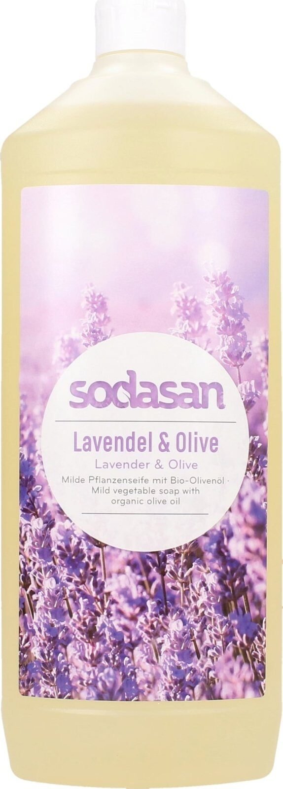 Sapun lichid gel de dus bio lavanda masline 1L SODASAN