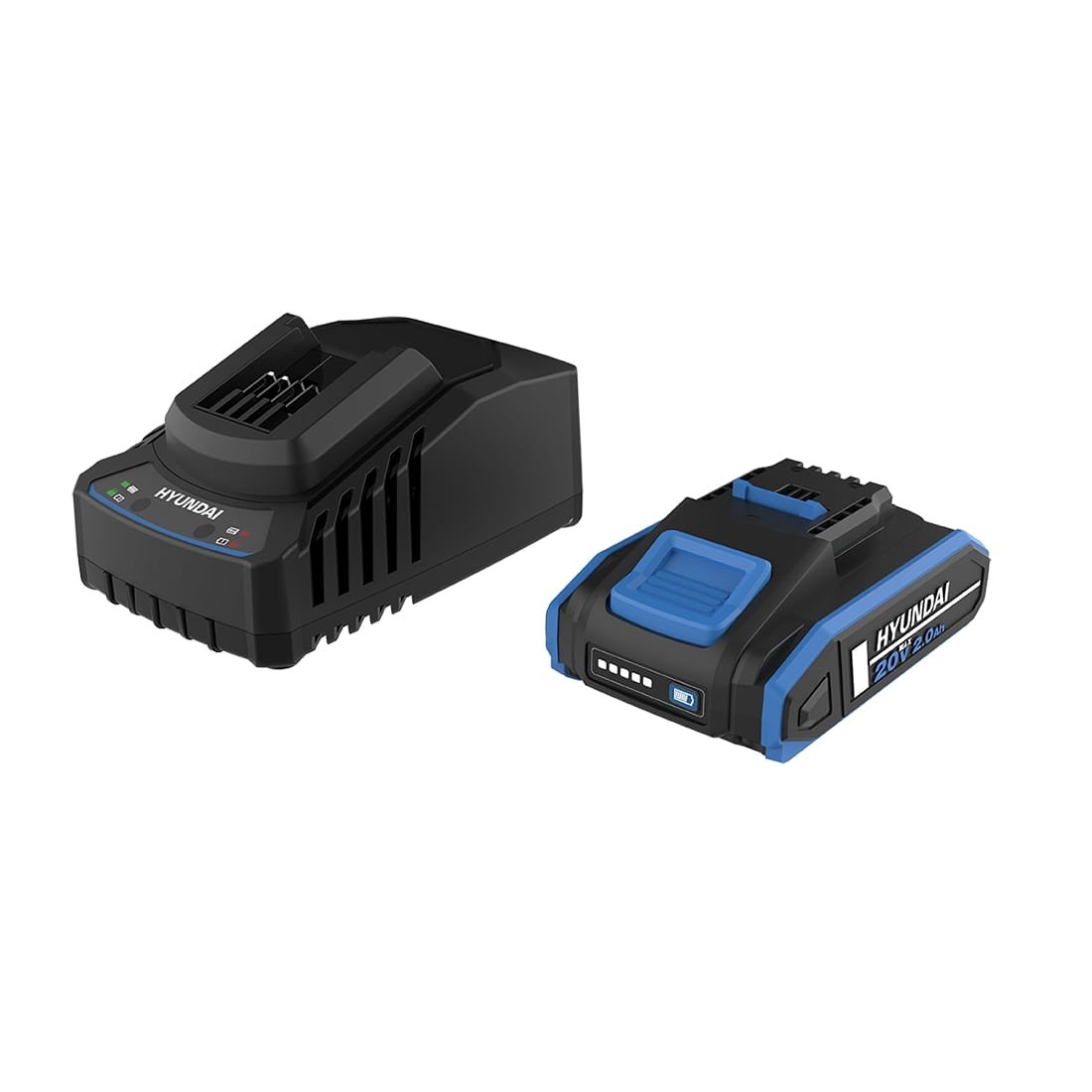 set acumulator hyundai 2ah 20v + incarcator hyundai 2a 20v 1 Set acumulator Hyundai 2ah 20V + incarcator Hyundai 2A 20V
