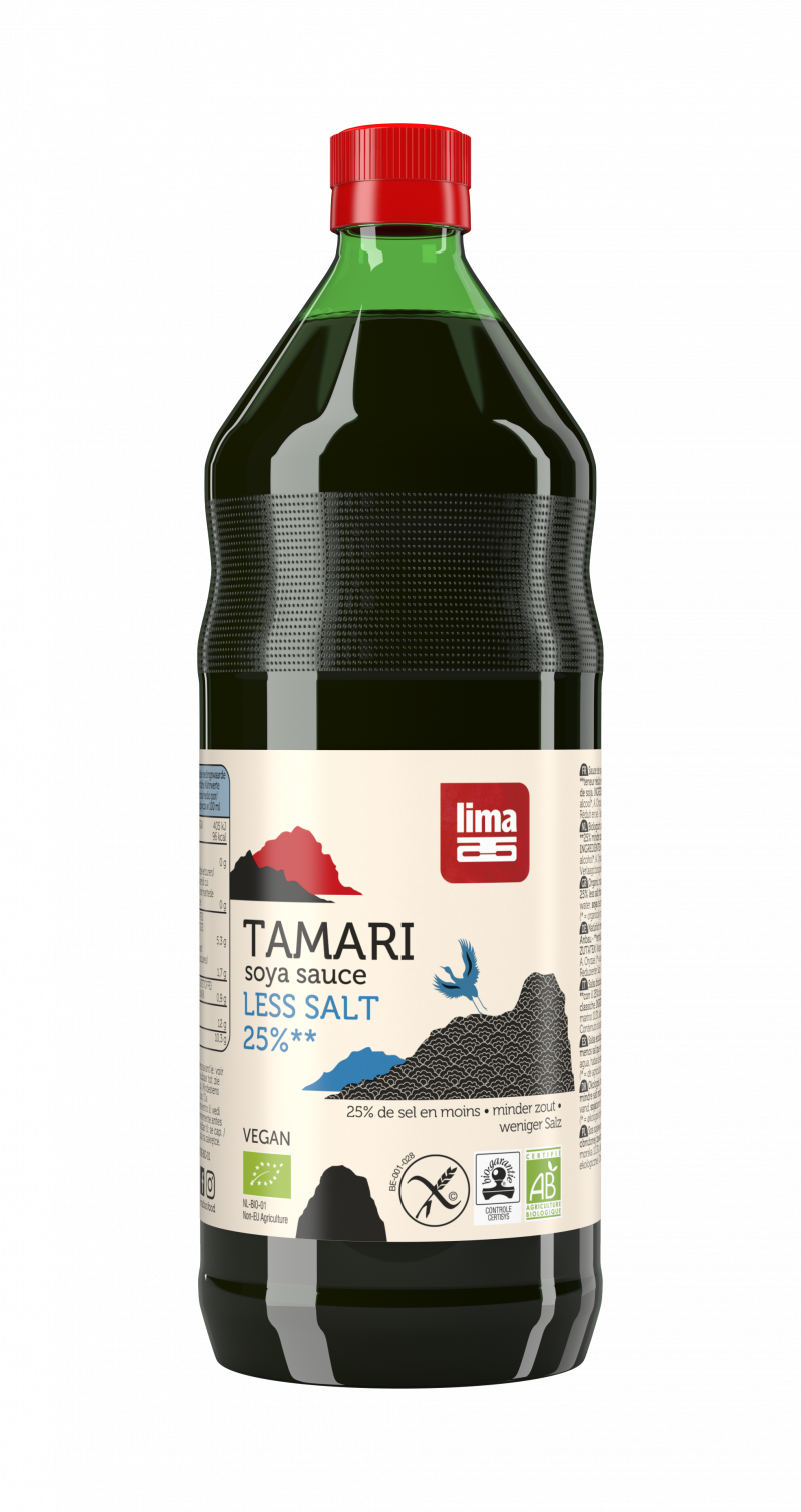 Sos De Soia Tamari Cu Continut Redus De Sare Eco 250ml Lima