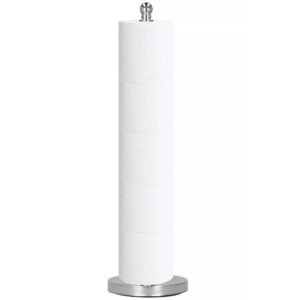 Suport hartie igienica tip tija, 51cm, argintiu cromat