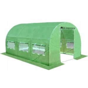 Sera de gradina, tip tunel cu cadru metalic, 250x400cm, 10mp (3 segmente)