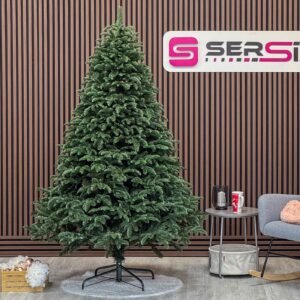 Brad artificial Christmas Deluxe by Sersimo, Alaska, verde, mix 2D+3D, 210 cm