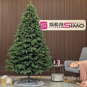 Brad artificial Christmas Deluxe by Sersimo, Alaska, verde, mix 2D+3D, 250 cm