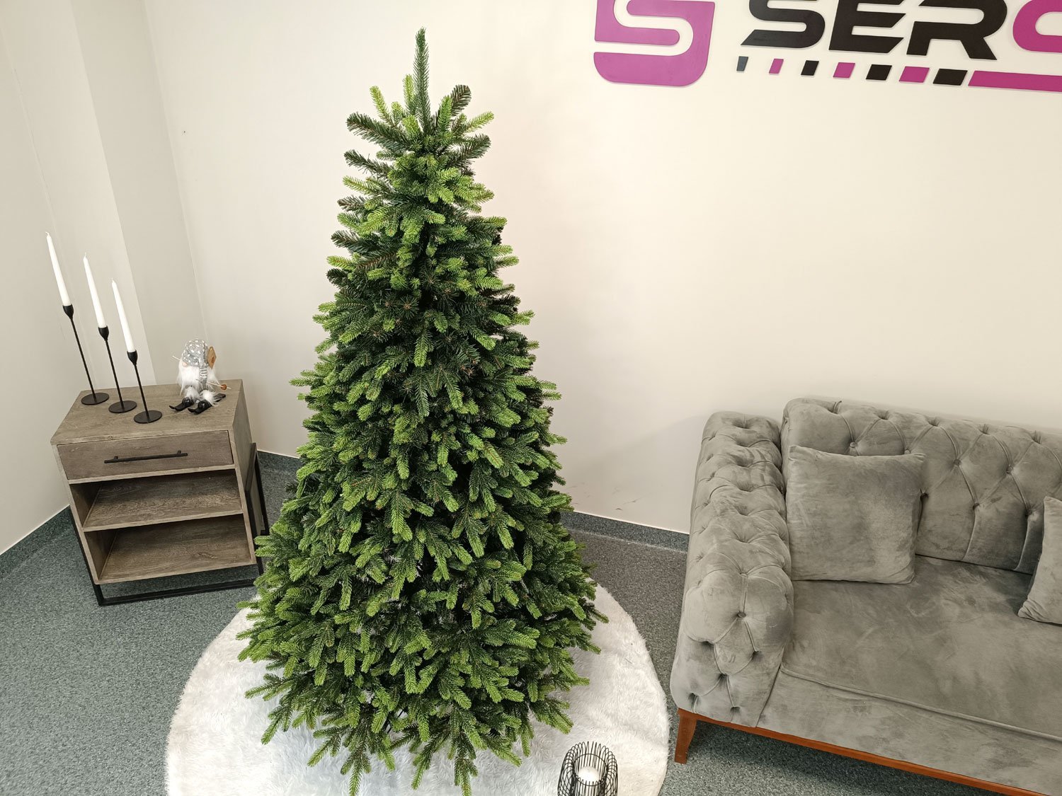 Brad artificial Christmas Deluxe by Sersimo, Carpati cu varfuri verzi, 2D+3D, 180cm 2 Brad artificial Christmas Deluxe by Sersimo, Carpati cu varfuri verzi, 2D+3D, 180cm - imagine 2