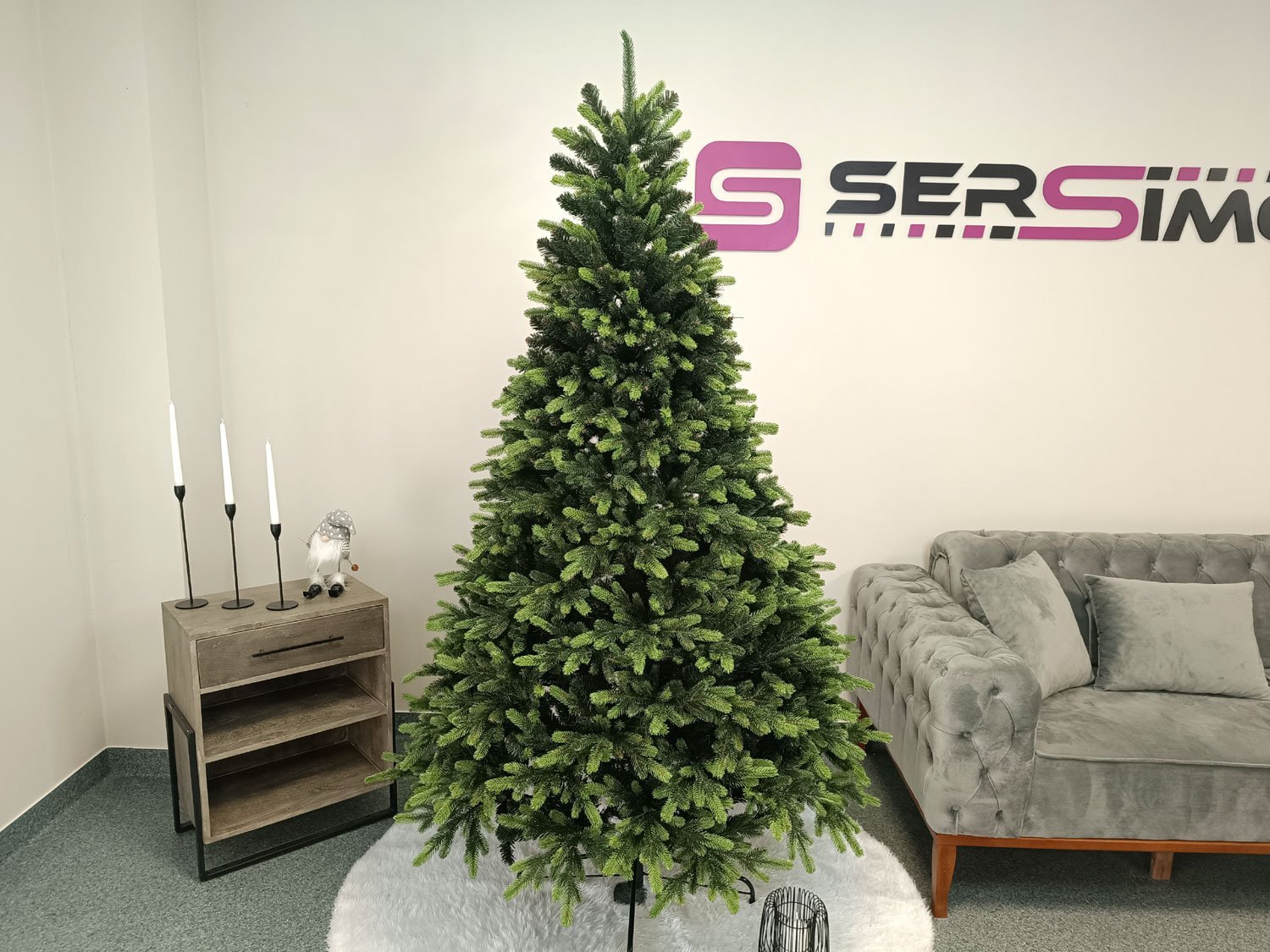 Brad artificial Christmas Deluxe by Sersimo, Carpati cu varfuri verzi, 2D+3D, 210cm 4 Brad artificial Christmas Deluxe by Sersimo, Carpati cu varfuri verzi, 2D+3D, 210cm - imagine 4