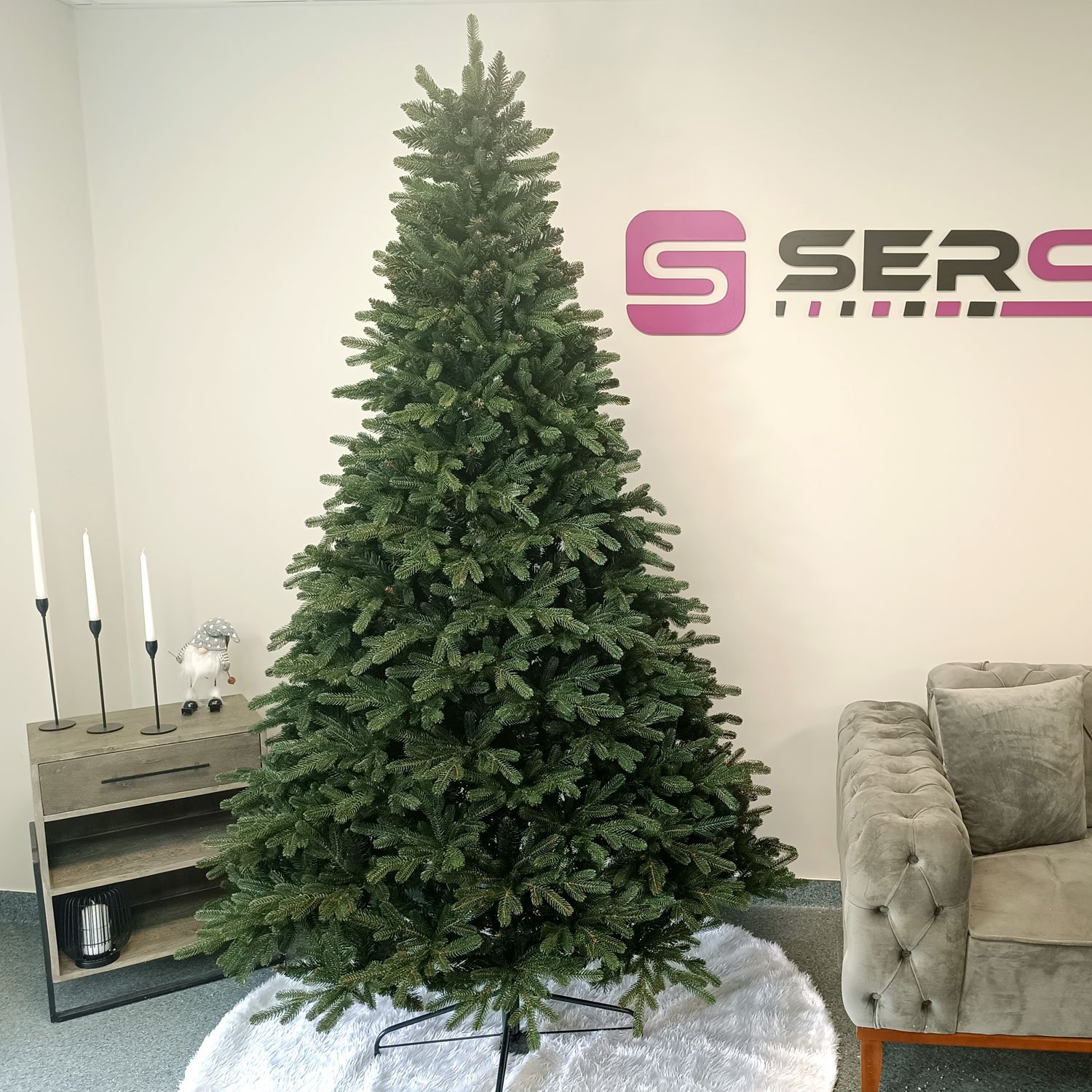 Brad artificial Christmas Deluxe by Sersimo, Carpati, 2D+3D, 230cm 1 Brad artificial Christmas Deluxe by Sersimo, Carpati, 2D+3D, 230cm