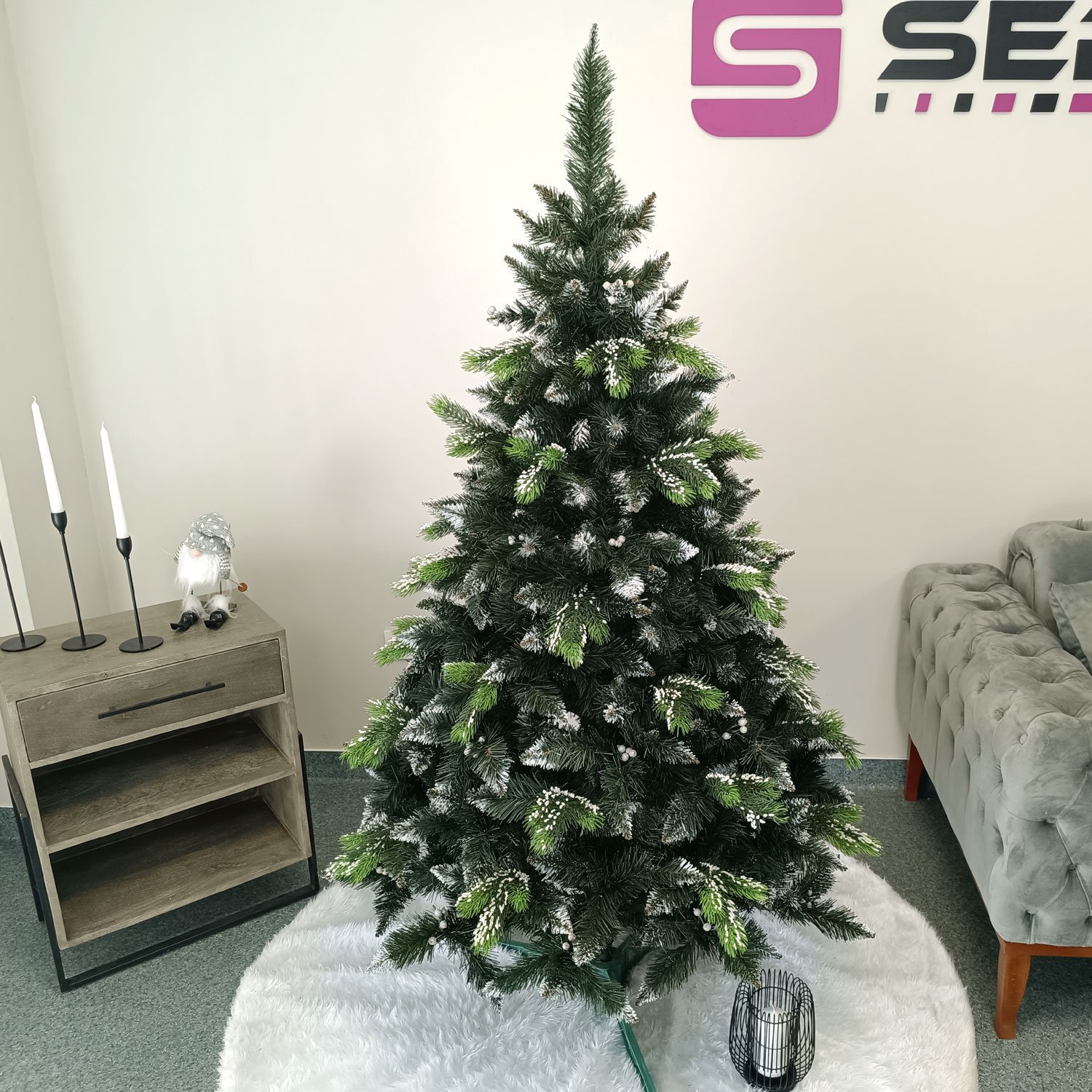 Brad artificial Christmas Deluxe by Sersimo, Diamant, 2D+3D, 180cm 1 Brad artificial Christmas Deluxe by Sersimo, Diamant, 2D+3D, 180cm