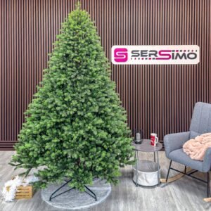 Brad artificial Sersimo, Hollandia, verde cu varfuri verzi, integral 3D, 230 cm