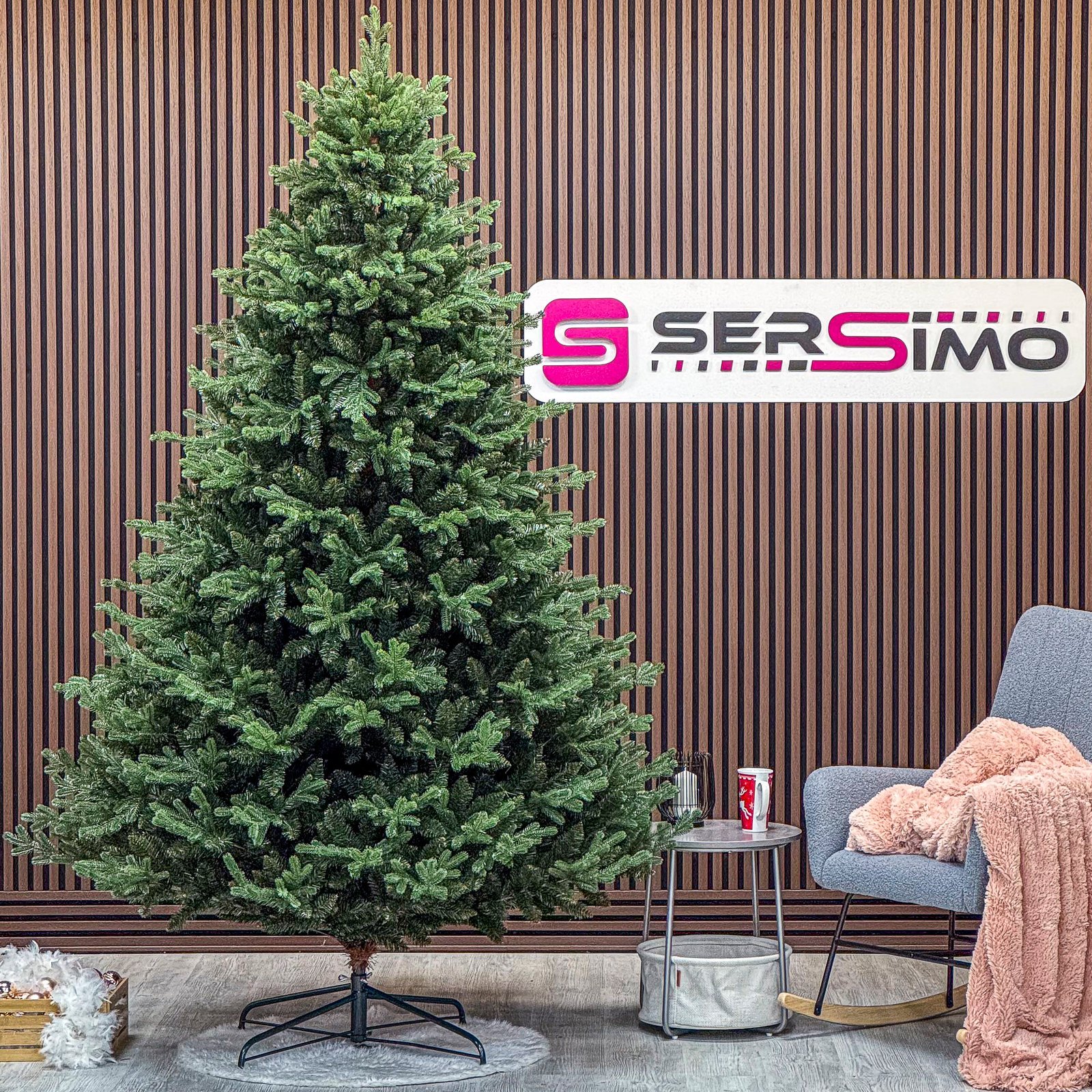 brad artificial christmas deluxe by sersimo, royal felara, 2d+3d, 250cm 4 Brad artificial Christmas Deluxe by Sersimo, Royal Felara, 2D+3D, 250cm - imagine 4