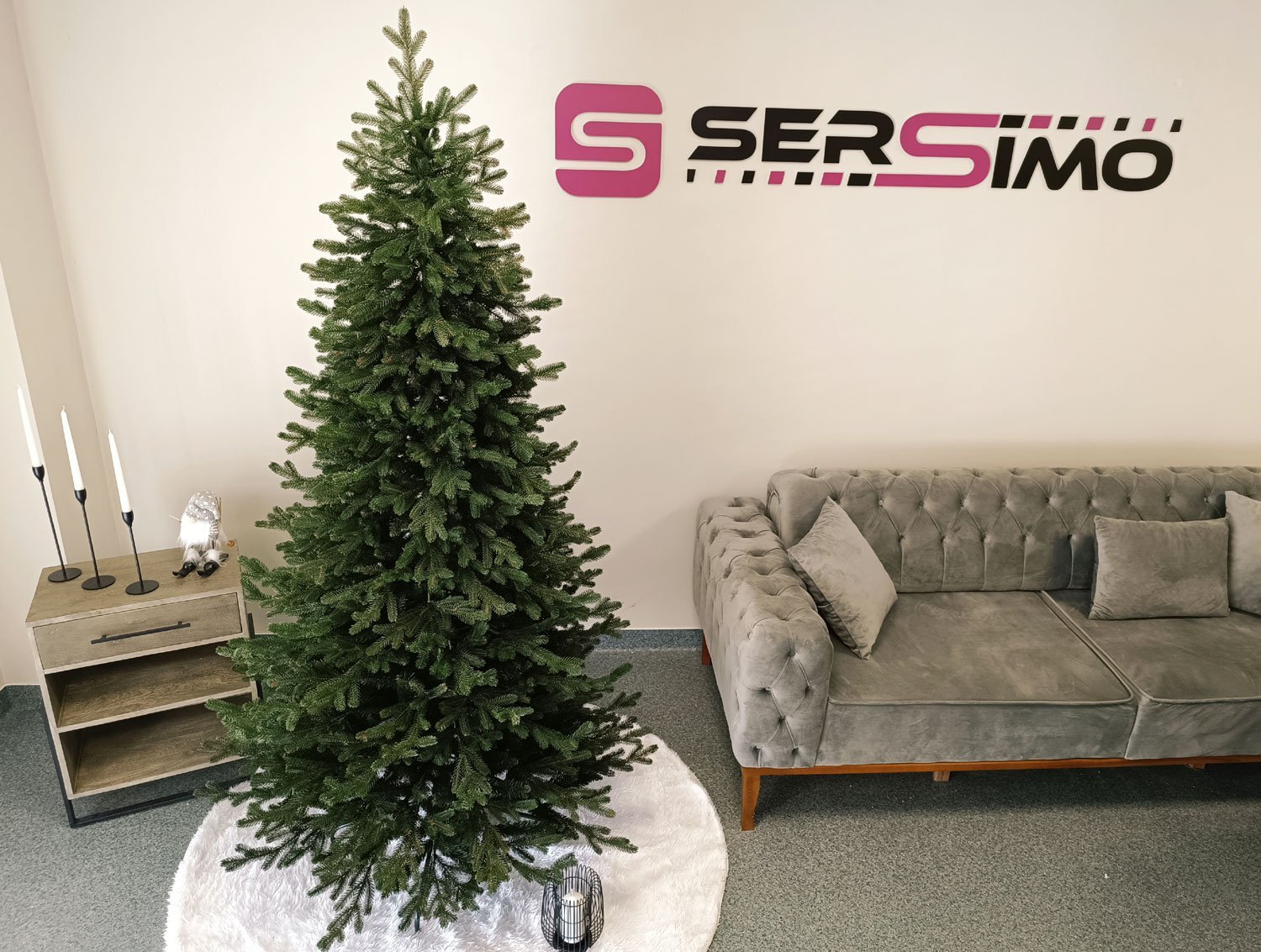 brad artificial christmas deluxe by sersimo, viena slim, 2d+3d, 210cm 4 Brad artificial Christmas Deluxe by Sersimo, Viena Slim, 2D+3D, 210cm - imagine 4