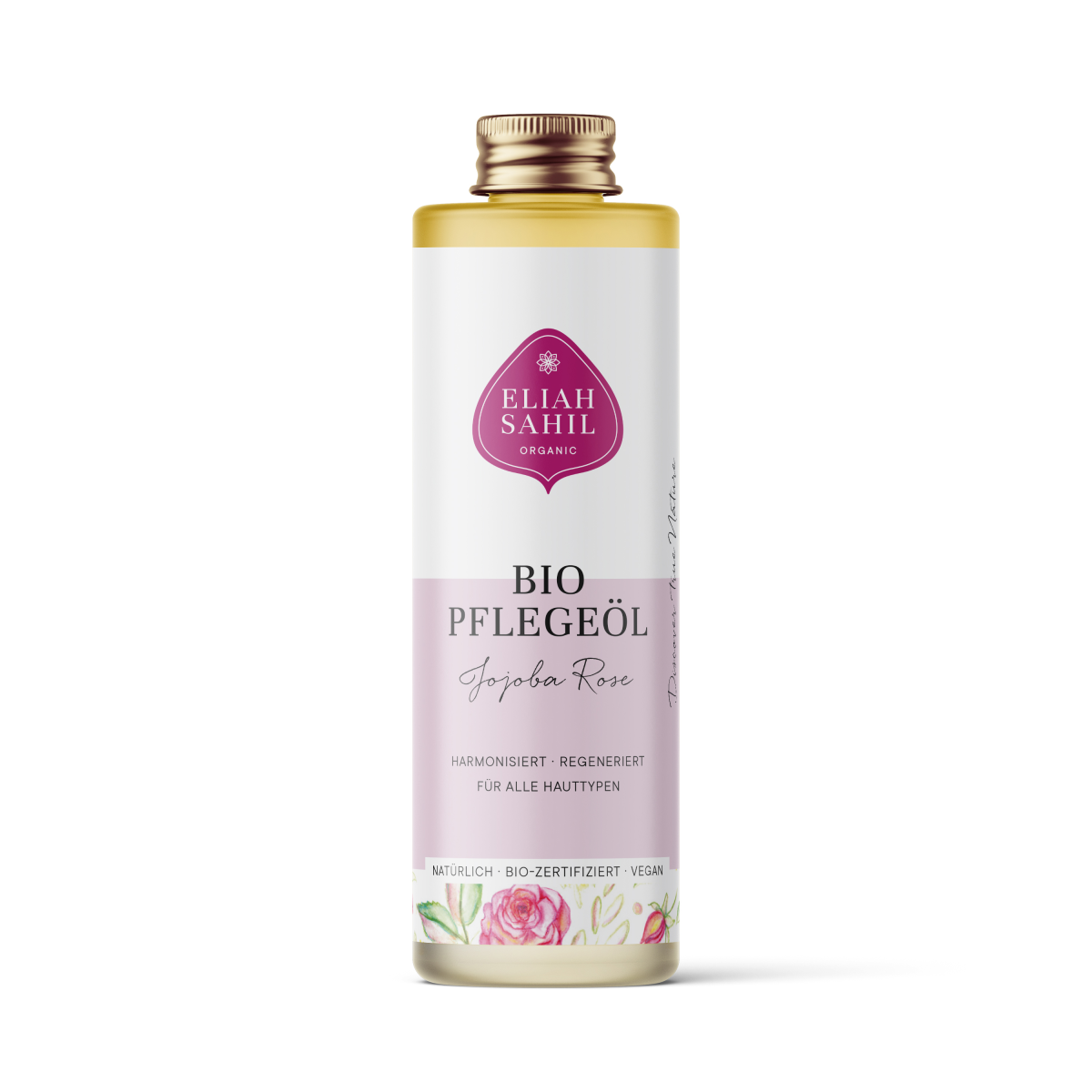 Ulei de jojoba si trandafir pentru corp si par ecologic 100ml Eliah Sahil